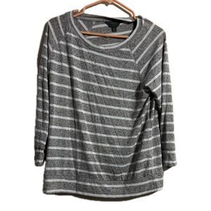 MTX gray striped‎ long sleeve top